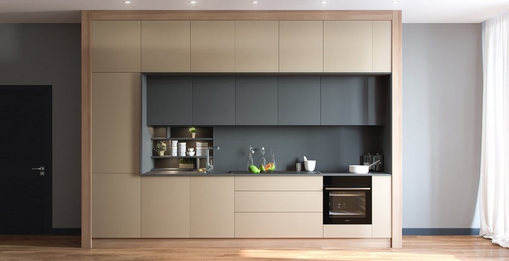 best one wall kitchen layout 1024x526 - Tủ bếp hay tủ quần áo? Thiết kế độc đáo không lẫn vào đâu