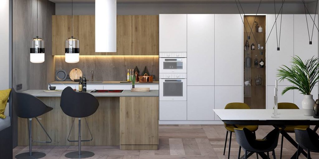 1 thiet ke noi that bep chung cu 7 1024x512 - Thiết kế tủ bếp hiện đại dành riêng cho chung cư