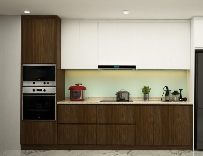 thiet ke bep chu I 2 - Tủ bếp chữ I - thiết kế hoàn hảo cho không gian bếp nhỏ